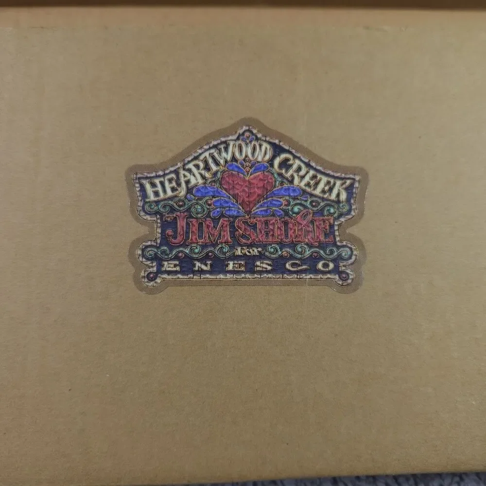 Jim Shore Heartwood Creek Ornament Holder with Quilt Pattern on Wood Base 105184